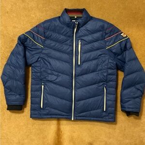 Marine Layer Archive Santiago Puffer Jacket in Mazarine Blue Large